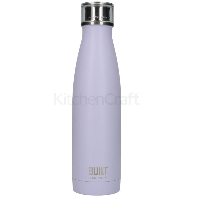 500ml Double Walled Stainless Steel Water Bottle Lavender
