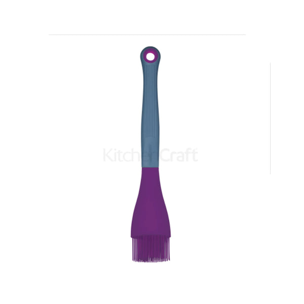 Colourworks Brights Purple Silicone-Headed Angled Pastry / Basting Brush