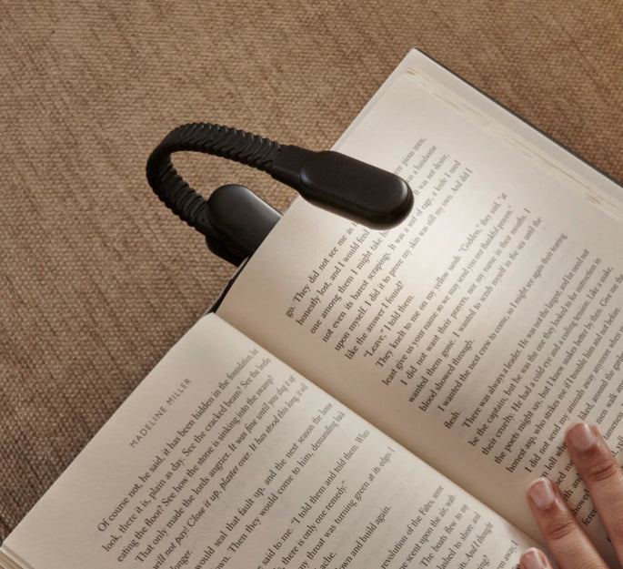 Rechargeable Clip Book Light Black