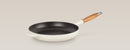 28cm Signature Cast Iron Frying Pan with Wooden Handle - Meringue