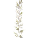 1.6 Meter Green Flocked Garland Champagne & Gold