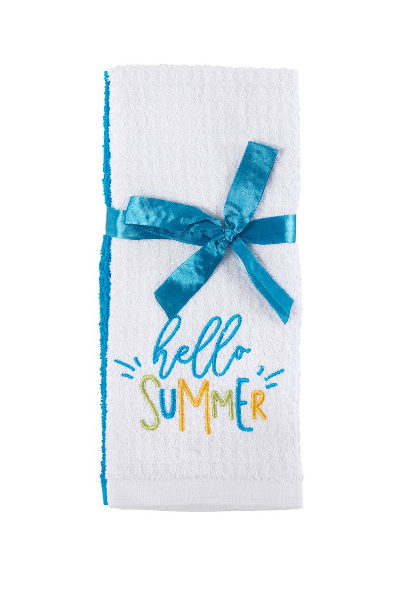 Hello Summer Tea Towel Pair