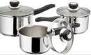 Vista 3 Piece Draining Saucepan Set