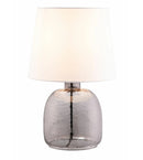 Boho Table Lamp & White Shade