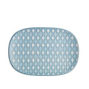 Impression Blue Accent Medium Oblong Platter