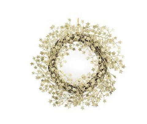 45cm Gold Star Wreath
