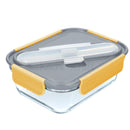 Stylist Glass 900ml Lunch Box with Cutlery