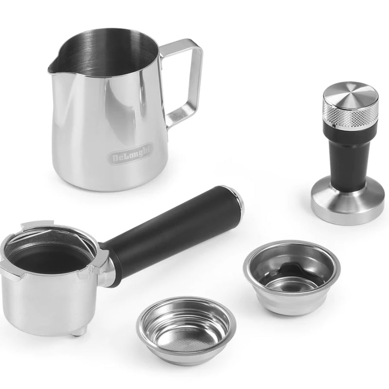 Dedica Metallics Pump Espresso Coffee Machine - Grey