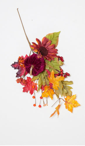 20 Inch Spray With Mixed Pumpkins