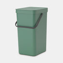 Sort & Go Waste Bin 16 Litre Fir Green