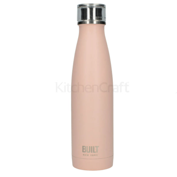 500ml Double Walled Stainless Steel Water Bottle Pale Pink