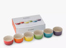 Rainbow Set of 6 Mini Ramekins