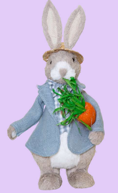 45cm Mr Rabbit with Carrot