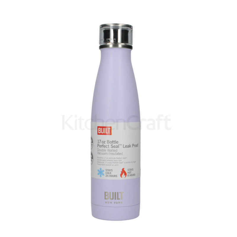 500ml Double Walled Stainless Steel Water Bottle Lavender