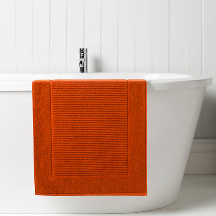 Supreme Towelling Bath Mat - Paprika