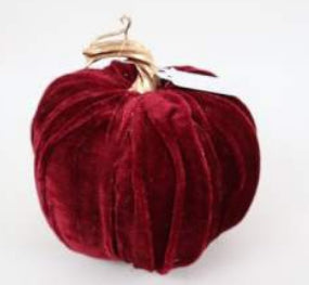 13x12cm Burgundy Pumpkin
