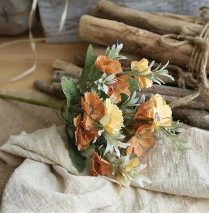 32cm Orange & Cream Daisy Tied Bundle