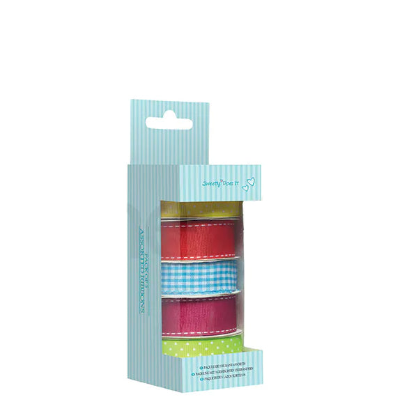 Sweetly Does It Pack of 5 Assorted Bright Ribbons