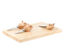 Cheese Board With Mouse Knives