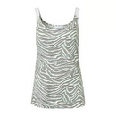 Print Strap T-shirt - Khaki