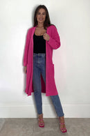 Miami Nights Pocket Cardigan - Pink