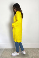 Miami Nights Pocket Cardigan - Yellow