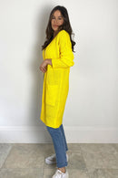 Miami Nights Pocket Cardigan - Yellow