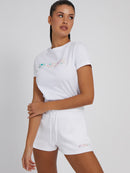 Bessie Short Sleeve Round Neck T-shirt - Pure White