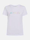 Bessie Short Sleeve Round Neck T-shirt - Pure White