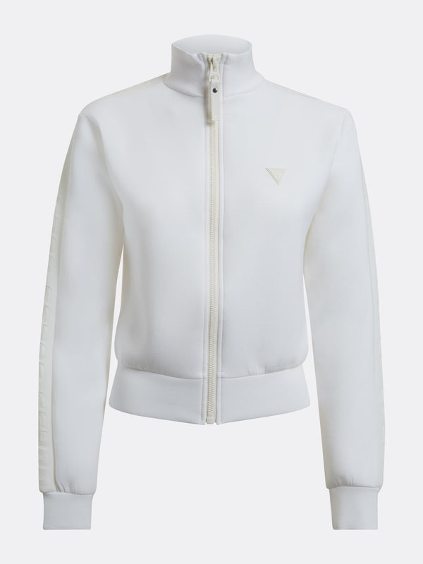 New Allie Scuba Zip Sweatshirt - Ocean Salt