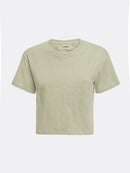Adele Crop T-shirt - Light Matcha