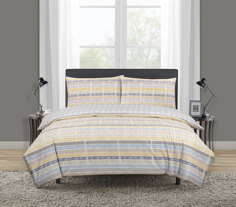 Paignton Stripe Duvet Cover Set - Multicoloured