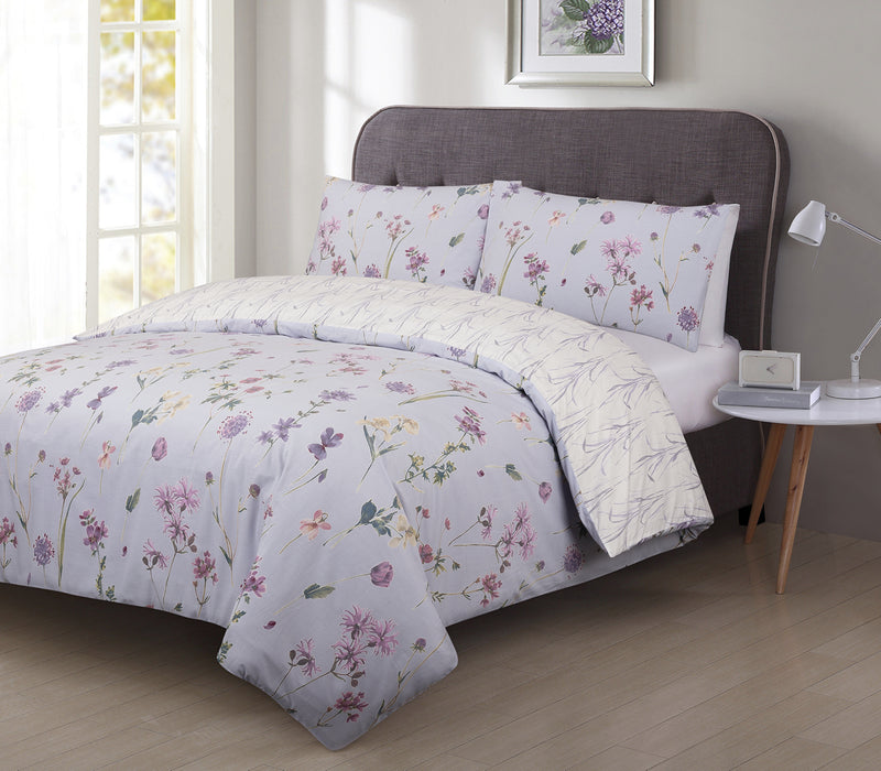 Watercolour Floral Duvet Cover Set - Multi Coloured