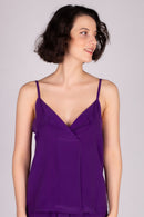 Wrap & Pyjama Set - Purple