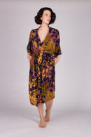 Wrap & Pyjama Set - Purple