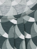 3/4 Sleeve Print V Neck T- - Olive