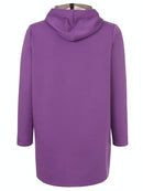 Contrast Collar Coat - Fuchsia