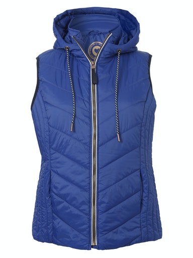 Hooded Gilet - Blue