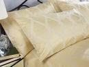 Verona Jacquard Duvet Cover Set - Gold