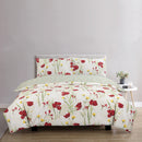 Verity Poppies Duvet Cover Set Red
