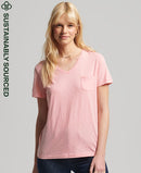 Studios Pocket V Neck Tee - Ballet Pink