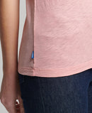 Studios Pocket V Neck Tee - Ballet Pink