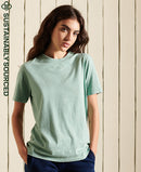 Vintage Logo Embroidered Tee - Sage Marl