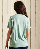 Vintage Logo Embroidered Tee - Sage Marl