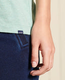 Vintage Logo Embroidered Tee - Sage Marl