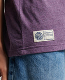 Vintage Script Style Coll Tee - Vintage Smoke Purple