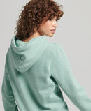 Vintage Logo Embossed Hoodie - Sage Marl