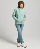 Vintage Logo Embossed Hoodie - Sage Marl