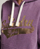 Vintage Script Style Coll Hoodie - Vintage Smoke Purple