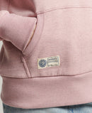 Vintage Script Style Coll Hoodie - Soft Pink Marl